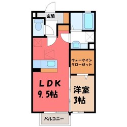 古河駅 徒歩52分 2階の物件間取画像